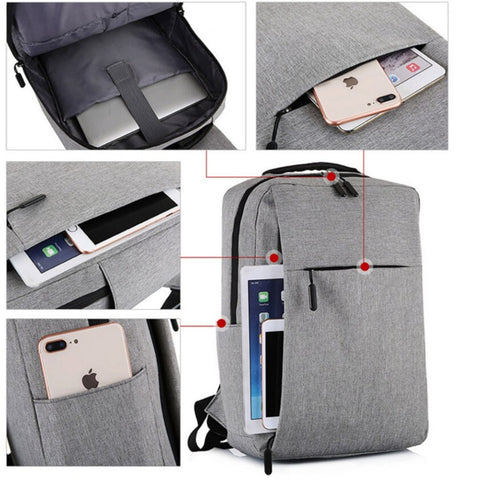 Mochila REO con cargador USB - Vista 360 - The Store Bags