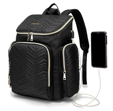 TSB usb diaper backpack - USB Port - The Store Bags