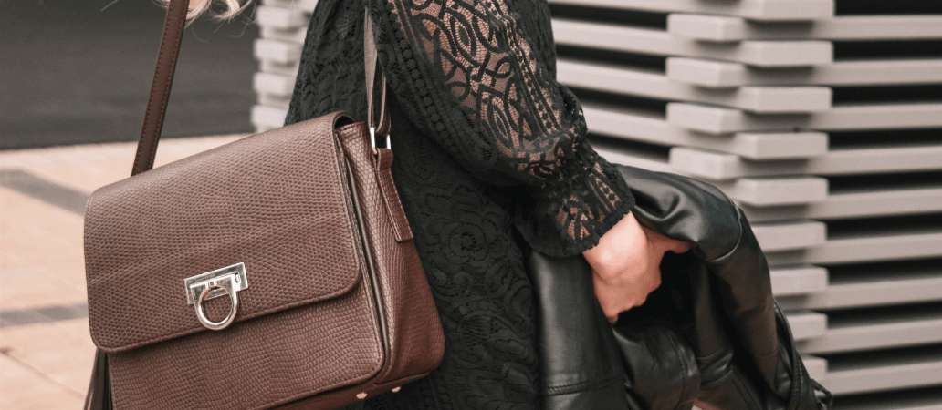 Pu Leather New Design Women Hand Bag Brown 
