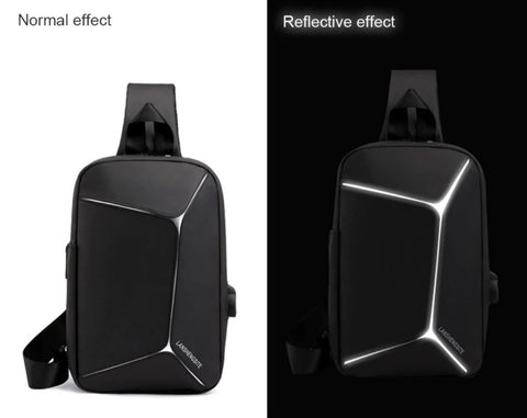reflective-effect-crossbody-bag
