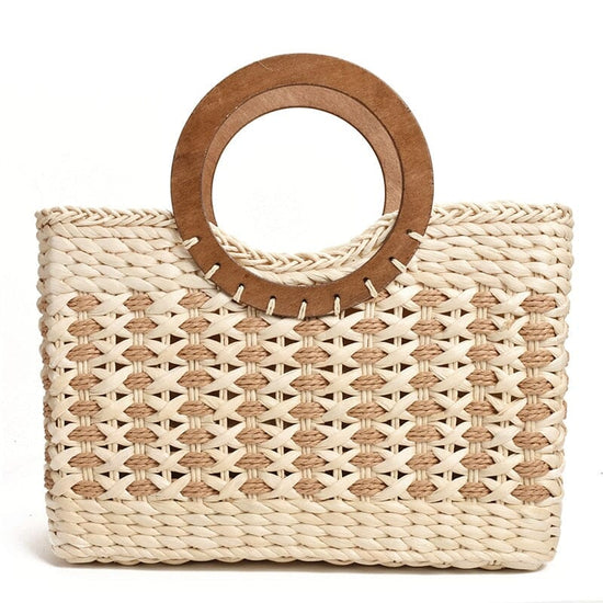  CWCYYDSYY Women's Straw Bags Tote with Bamboo Handles