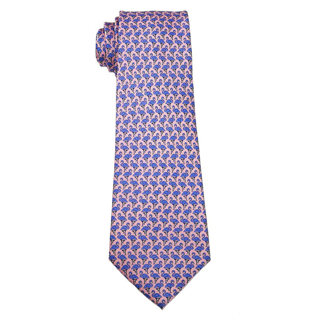 blush silk tie