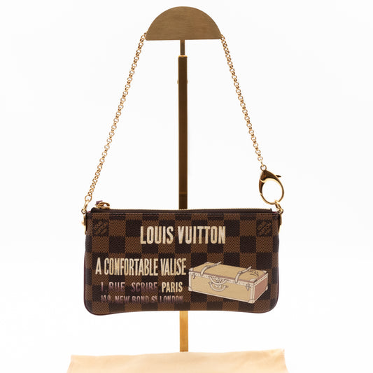 LOUIS VUITTON BROWN MONOGRAM MILLA MM CHAIN POCHETTE – RDB