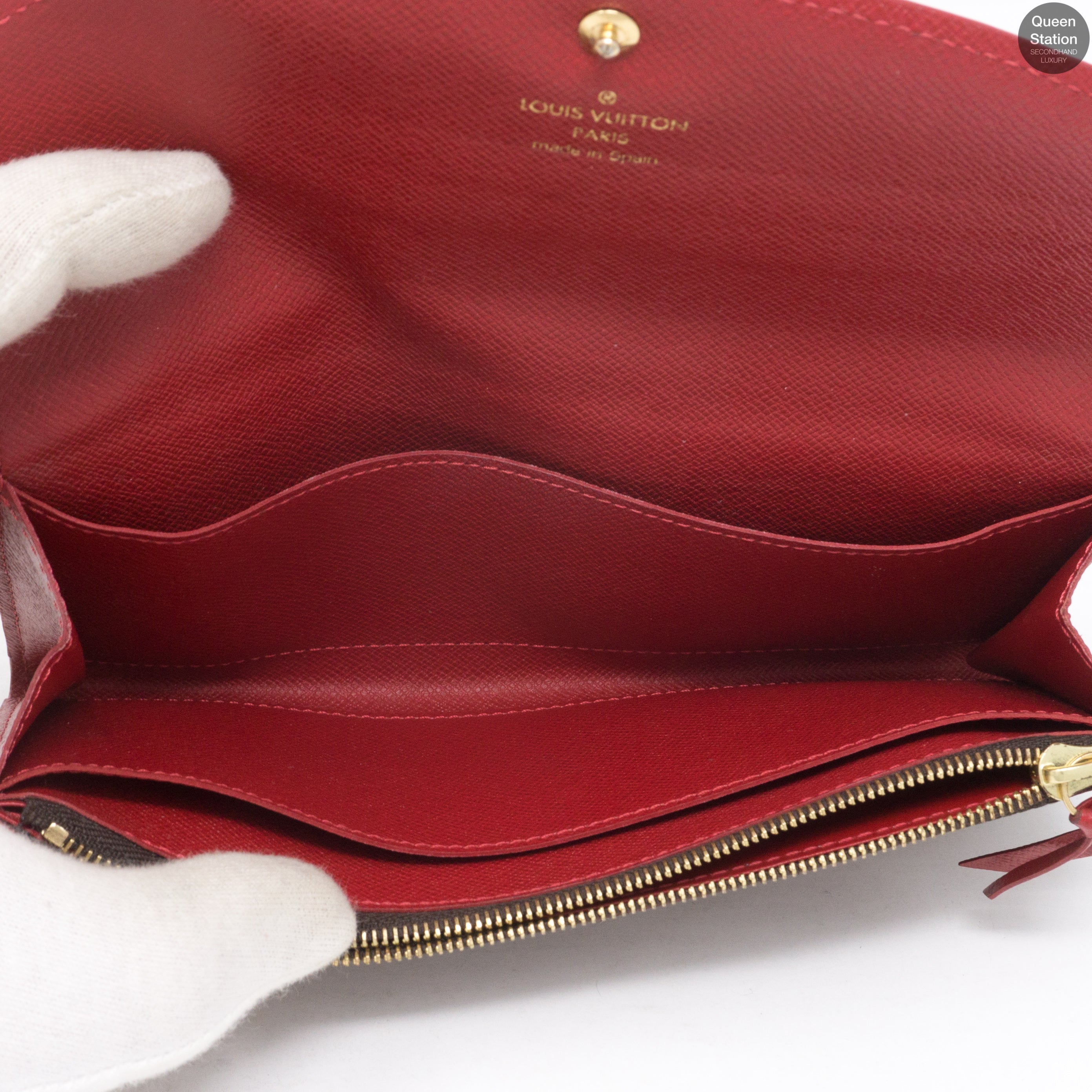Louis Vuitton Monogram Zippy Wallet Red Interior  Closet Connection Resale