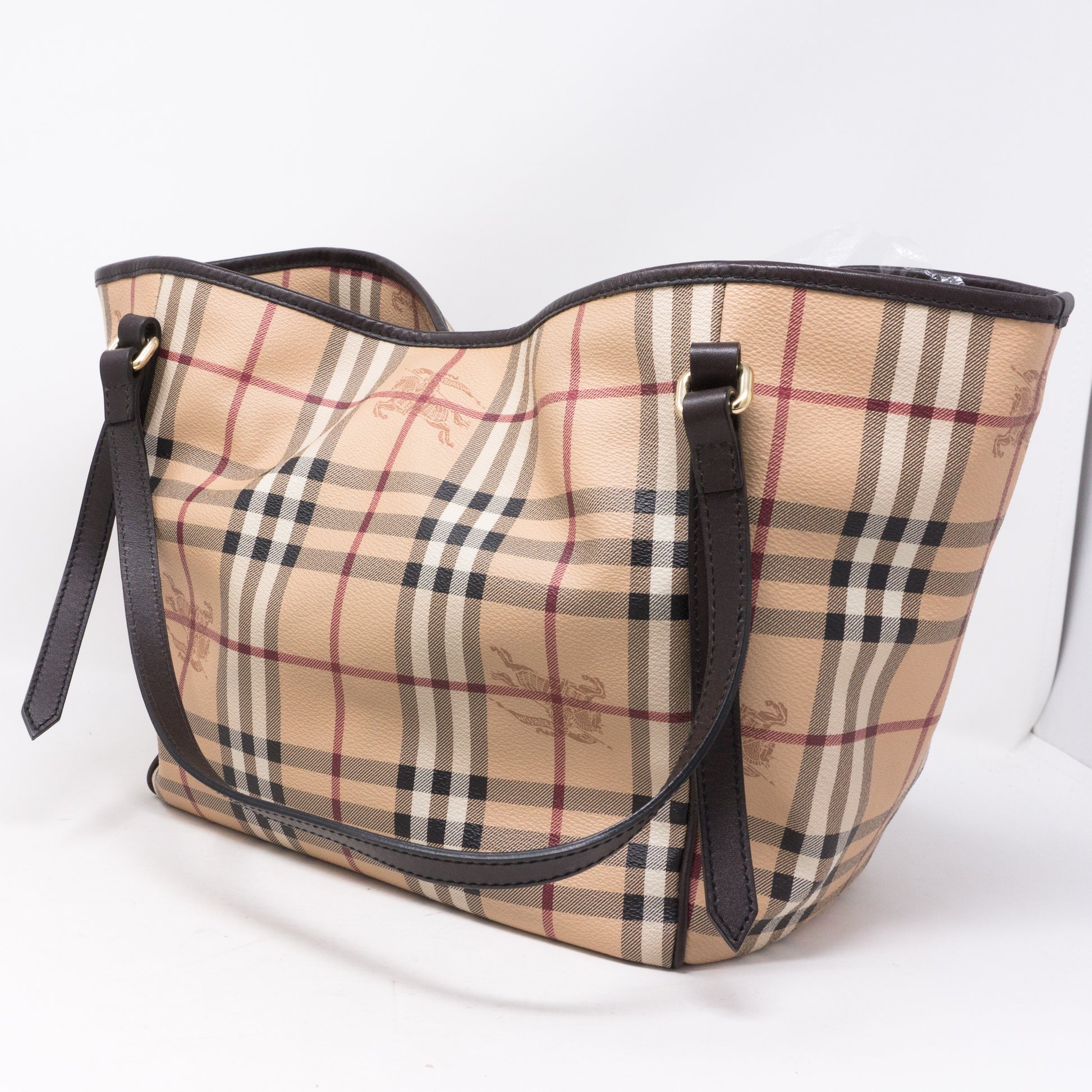 Burberry – Small Canterbury Haymarket Check Tote Bag – Queen Station