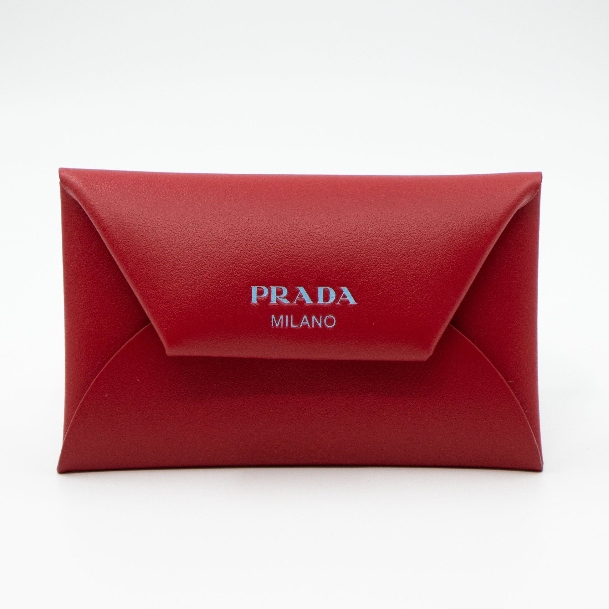 Prada – Prada Envelope Wallet with Card Holder Red Leather – Queen Station