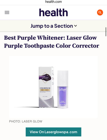 laserglow best purple toothpaste ranked by health.com