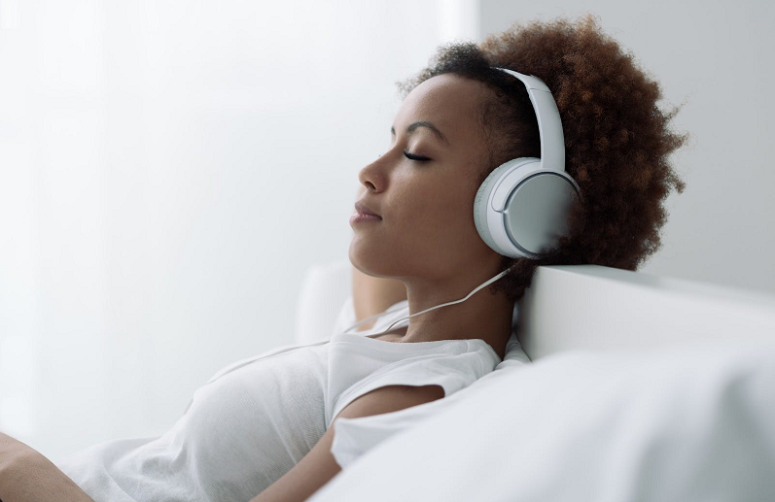 Woman Listening To Music
