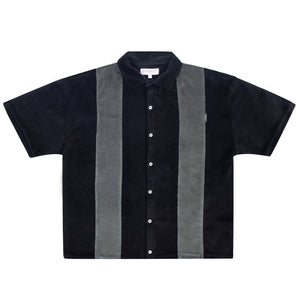 Velour Club Shirt - Black/Grey