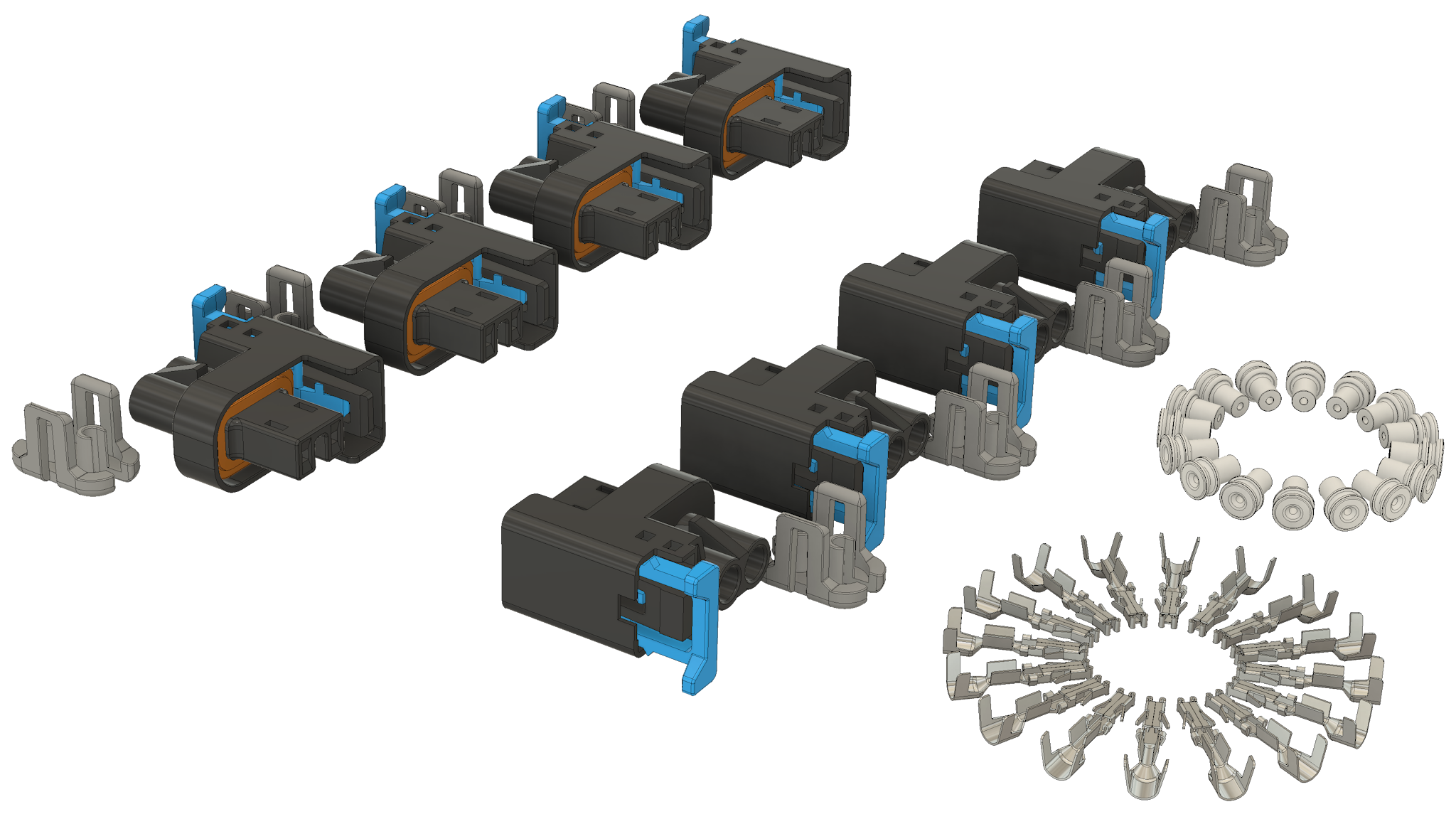 Fuel Injector Connector Kit - Multec 2 Style - Set of 8