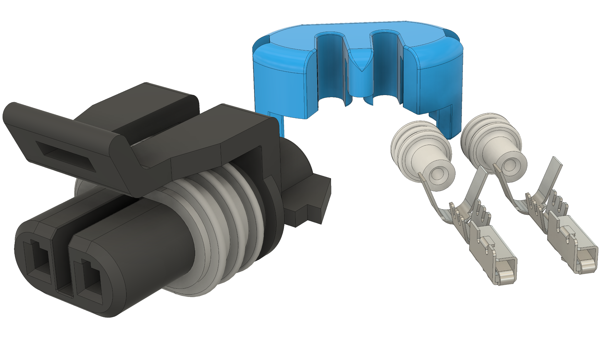 Secondary Air Injection Reaction (AIR) Solenoid Connector Kit (1)