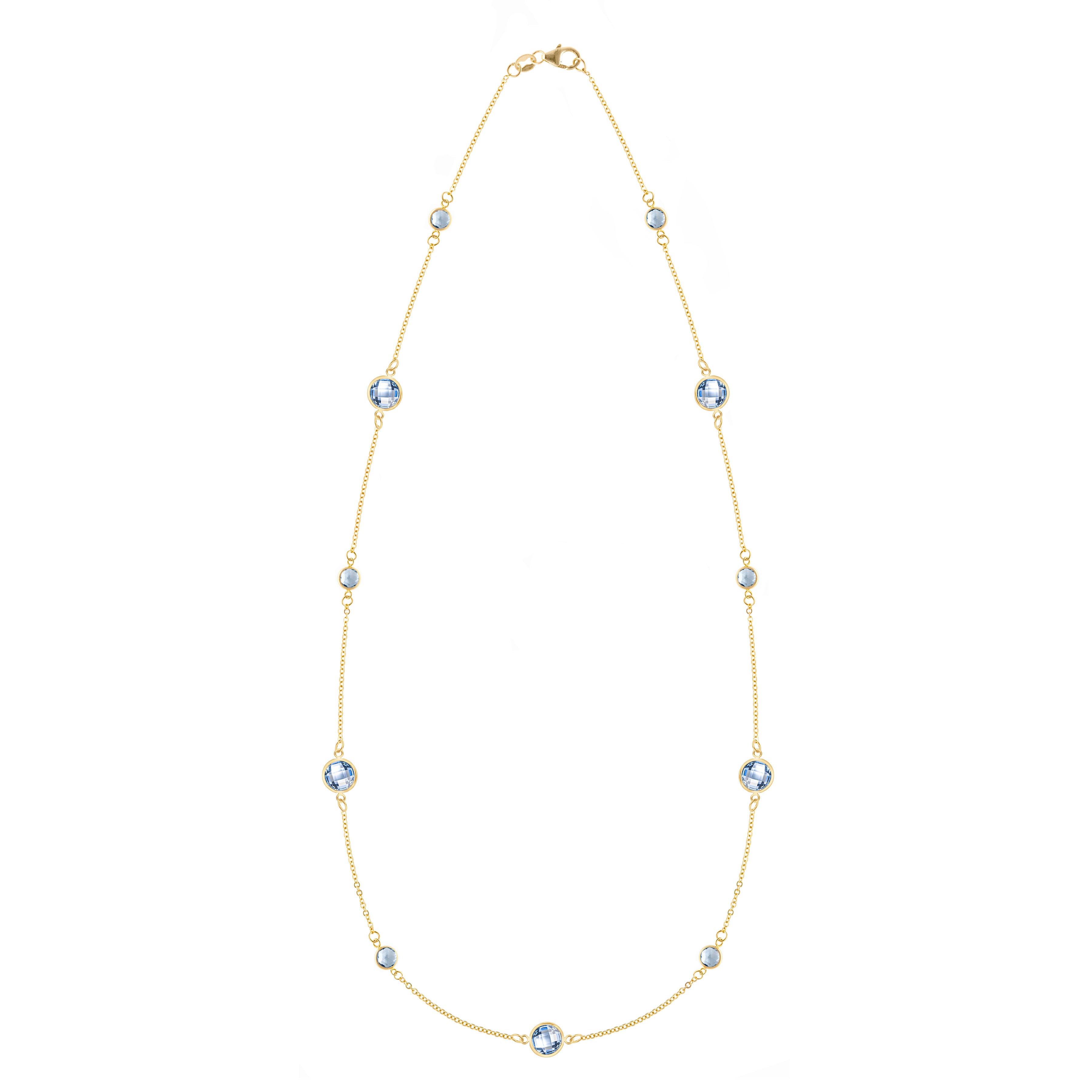 Image of Grand & Classic 11 Aquamarine Necklace
