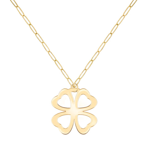 9ct Yellow Gold 5 Clover Necklace – Allum & Sidaway