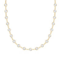 Newport Moonstone Necklace in 14k Gold (June)