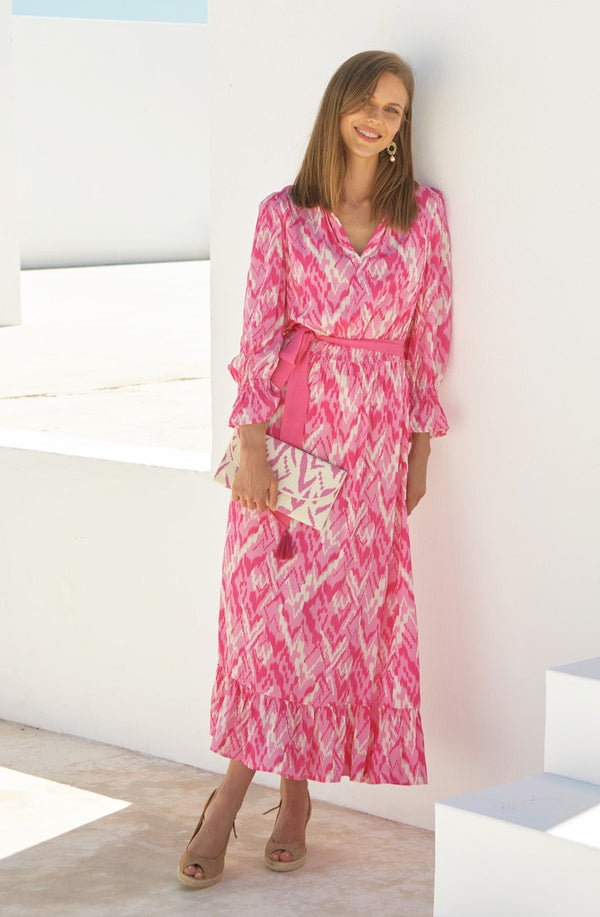 Claudia EcoVero™ Dress  Waterlily Pink – Aspiga