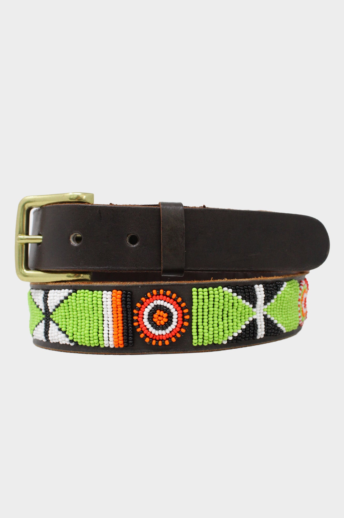 Unisex Lakuru Belt | Green/Orange/Red