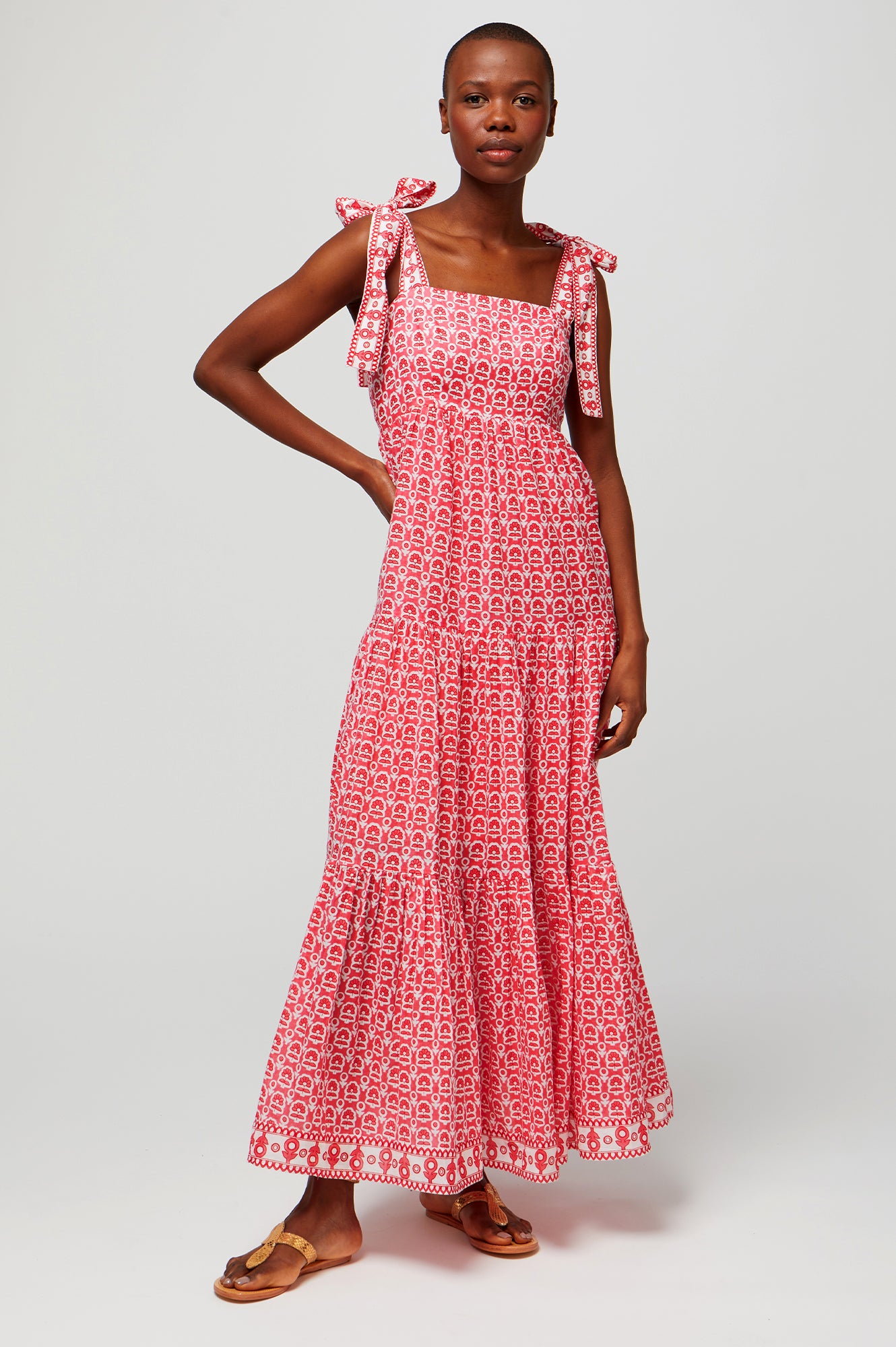 Tabitha Maxi Dress | Pop Flower Coral