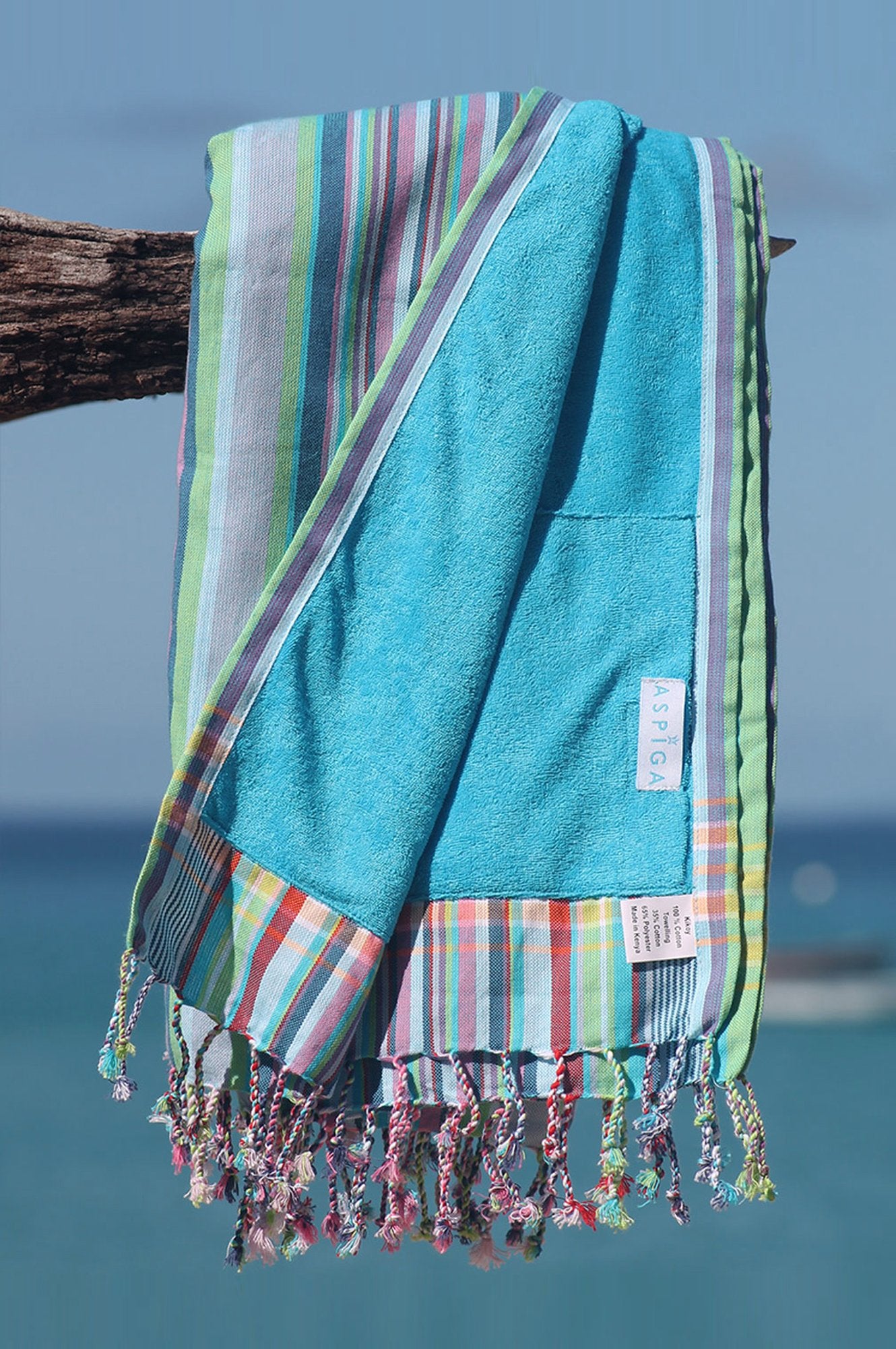 Kikoy Towel | Baringo Sea Green/Turquoise