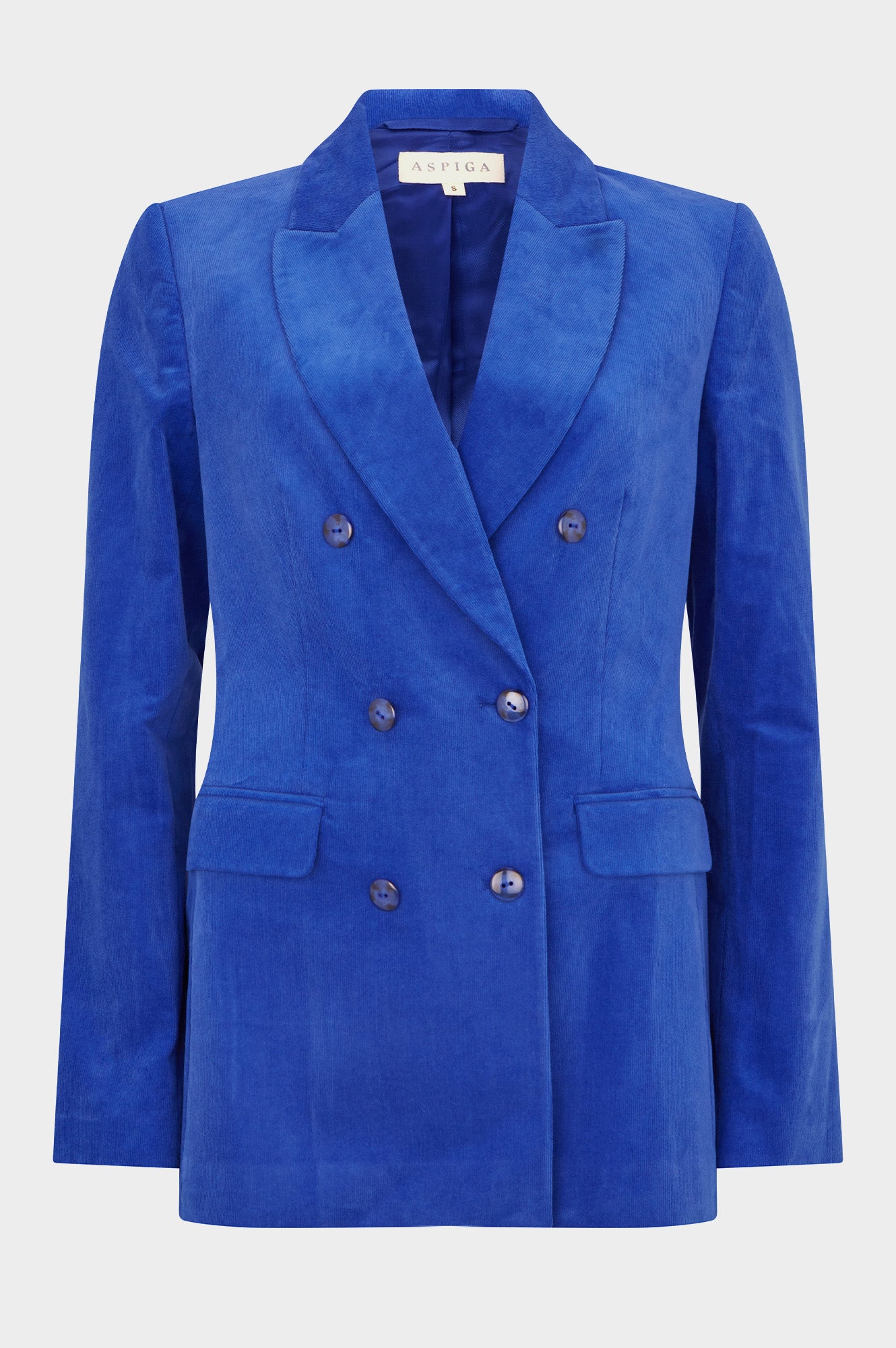 Theresa Stretch Corduroy Blazer | Royal Blue