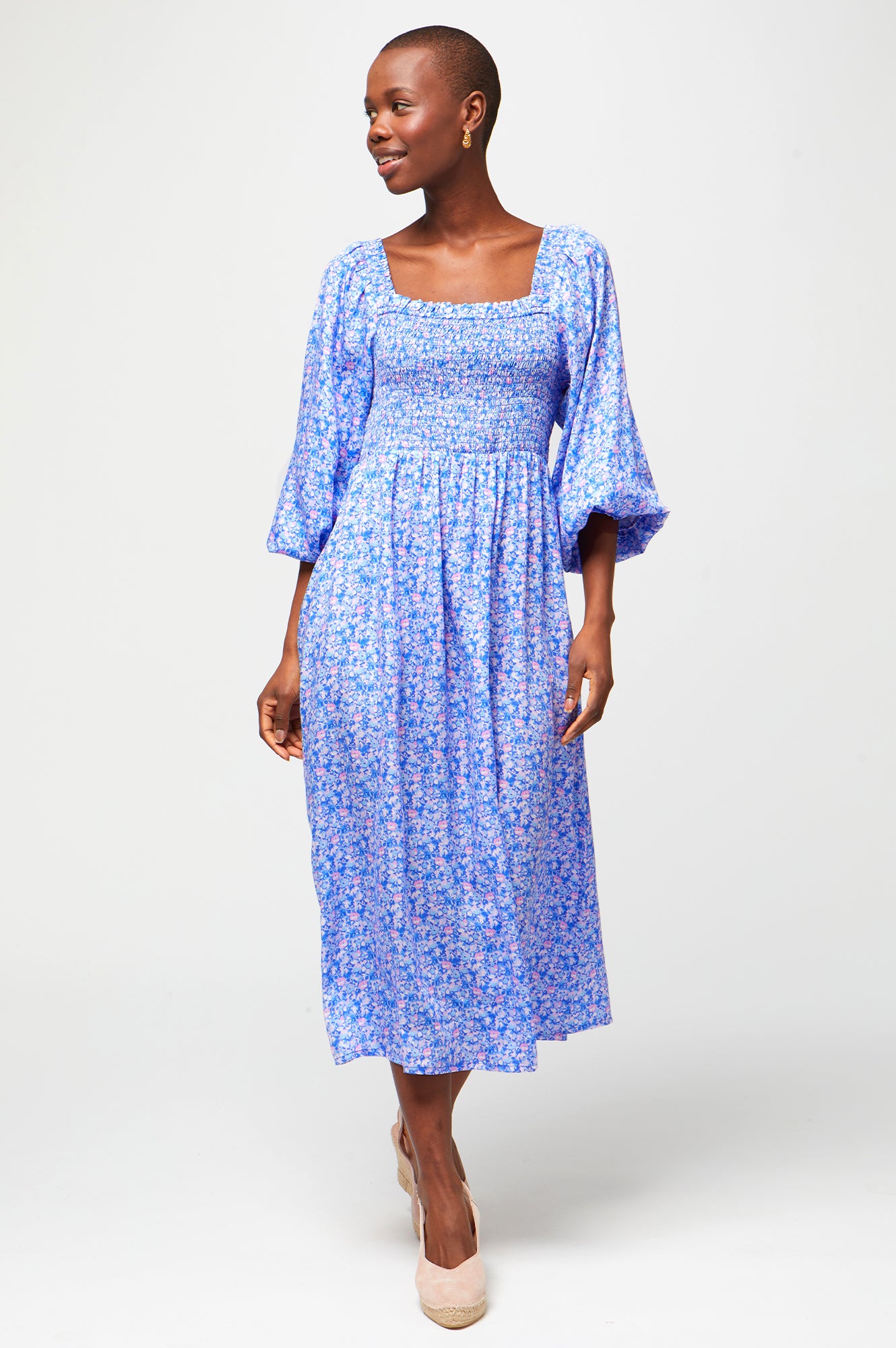 Nancy Tencel Dress | Meadow Bloom Violet