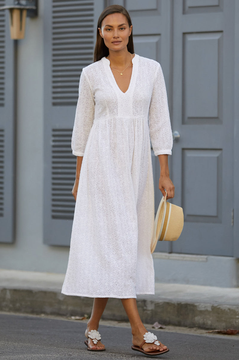 cotton broderie anglaise dress