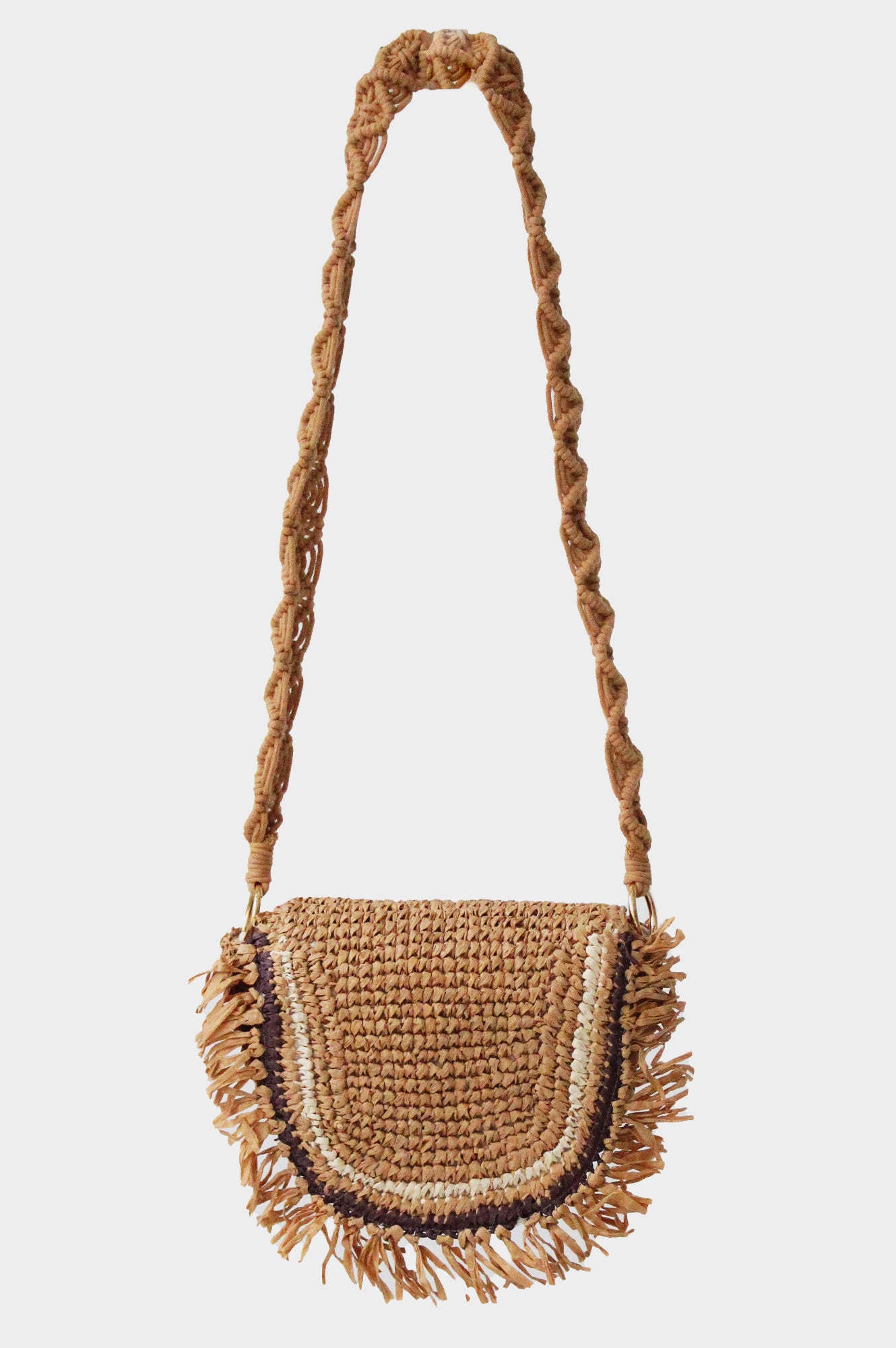 Raffia Cross Body Bag | Natural