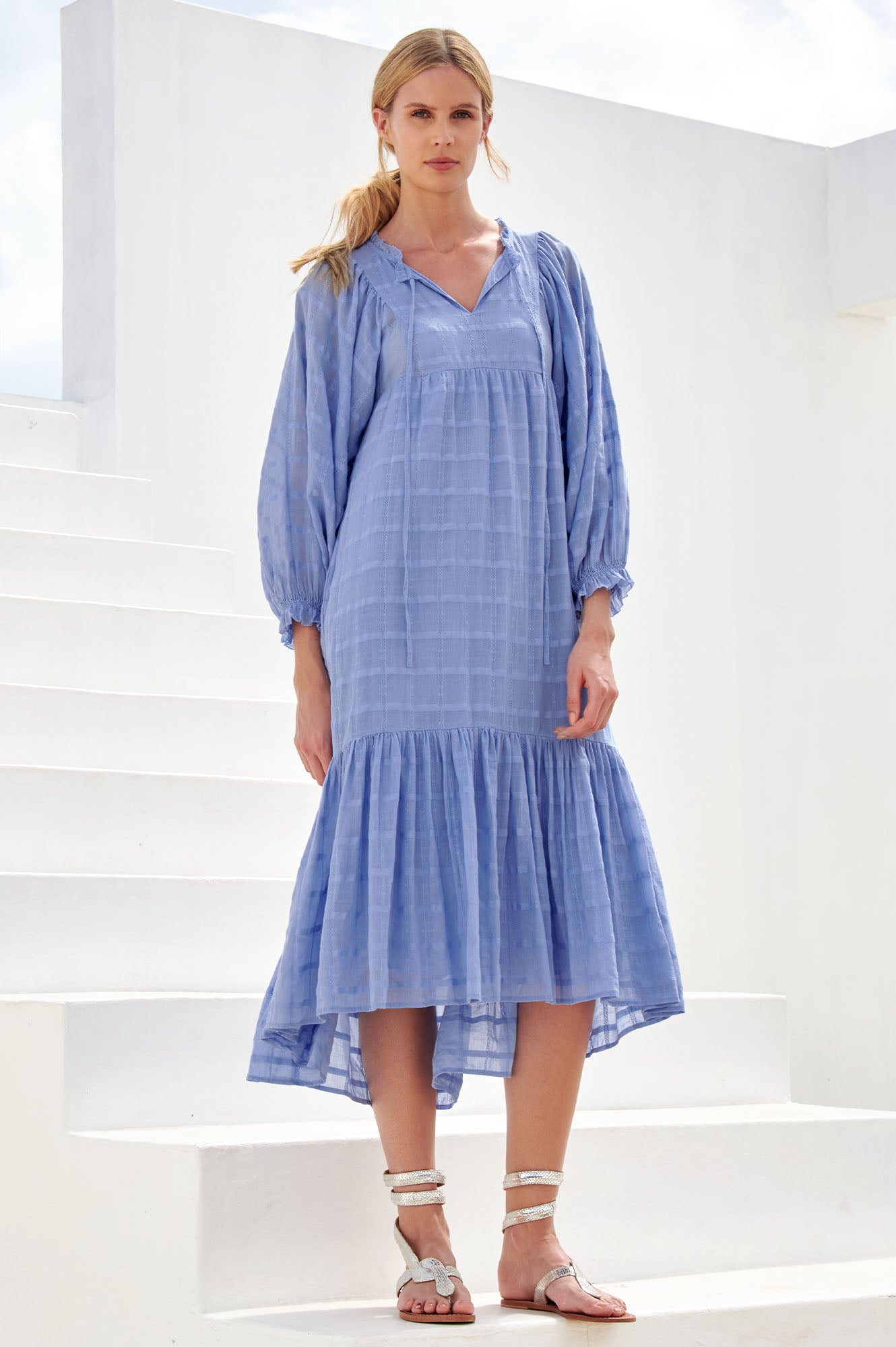 Tasha Dress | Mid Blue