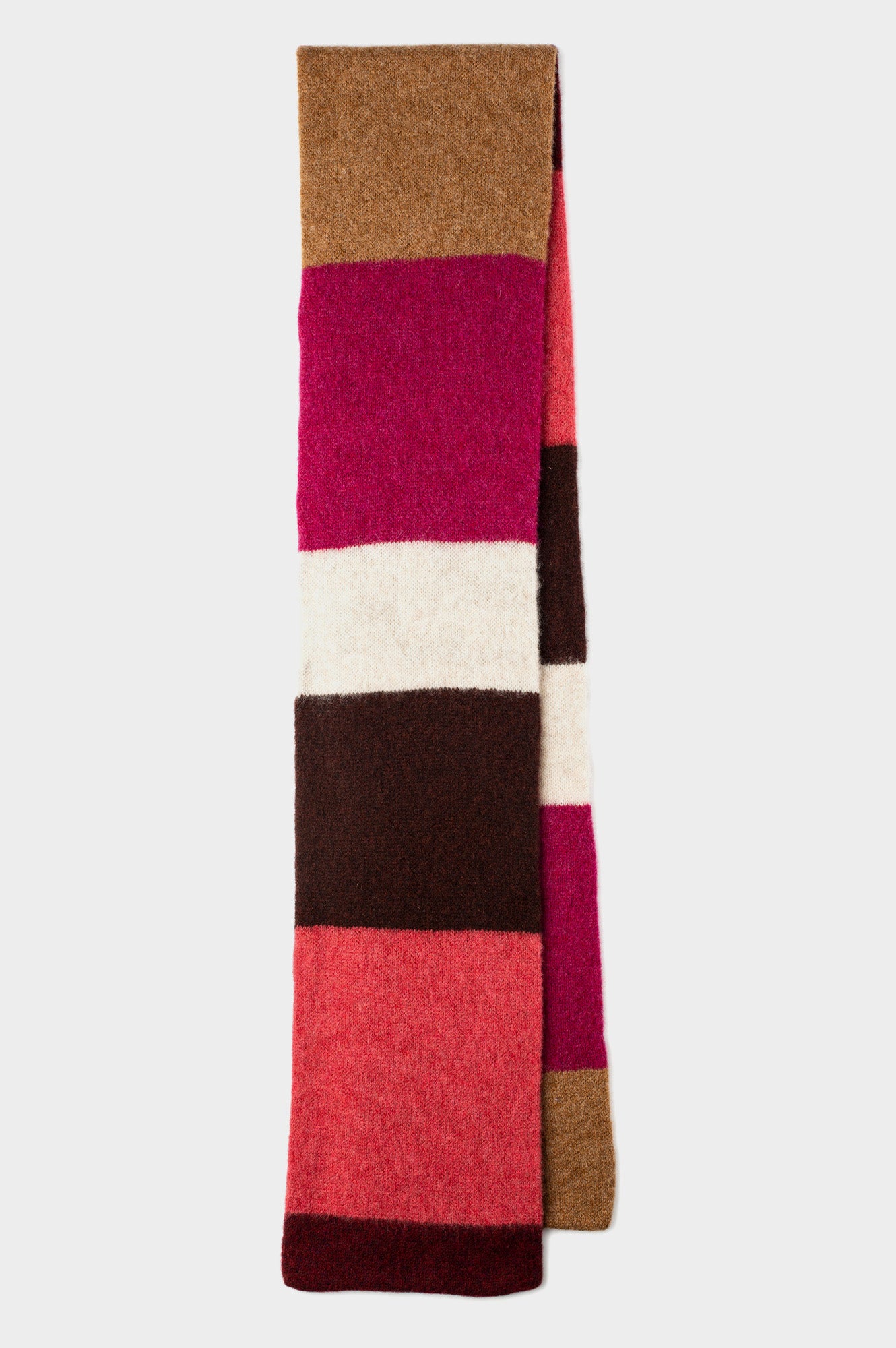 Rona Lambswool Scarf | Pink/Brown