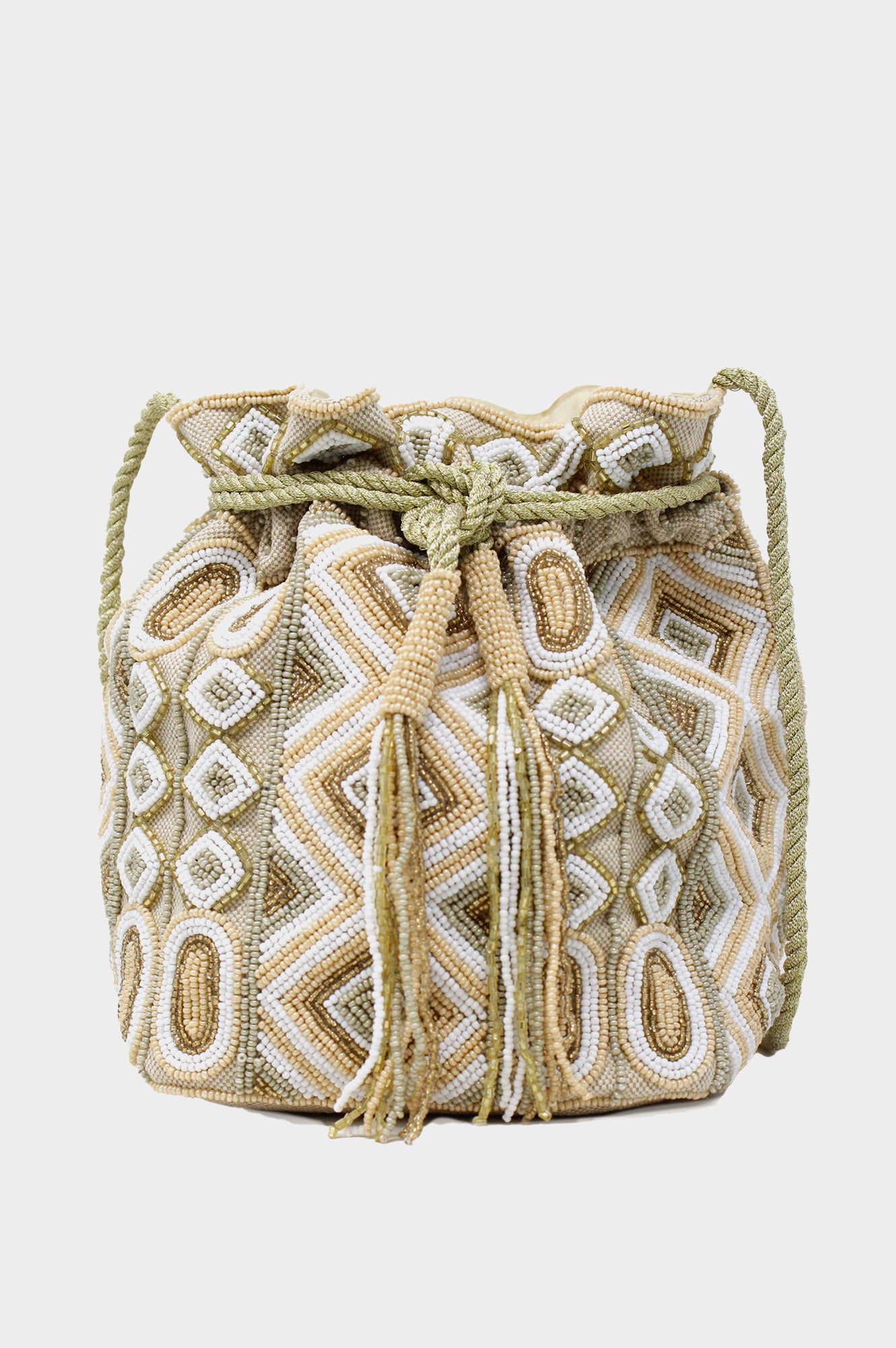 Lizzie Pouch Bag | Taupe/Gold