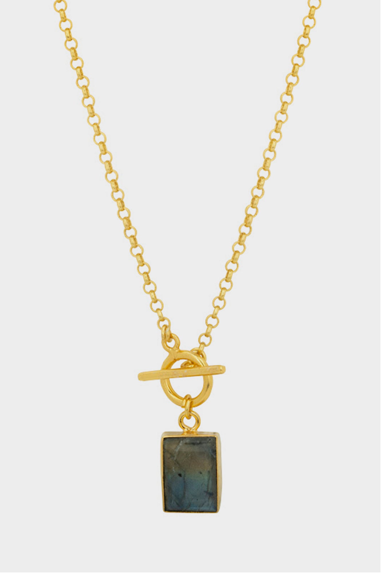 T-Bar Pendant Necklace | Gold