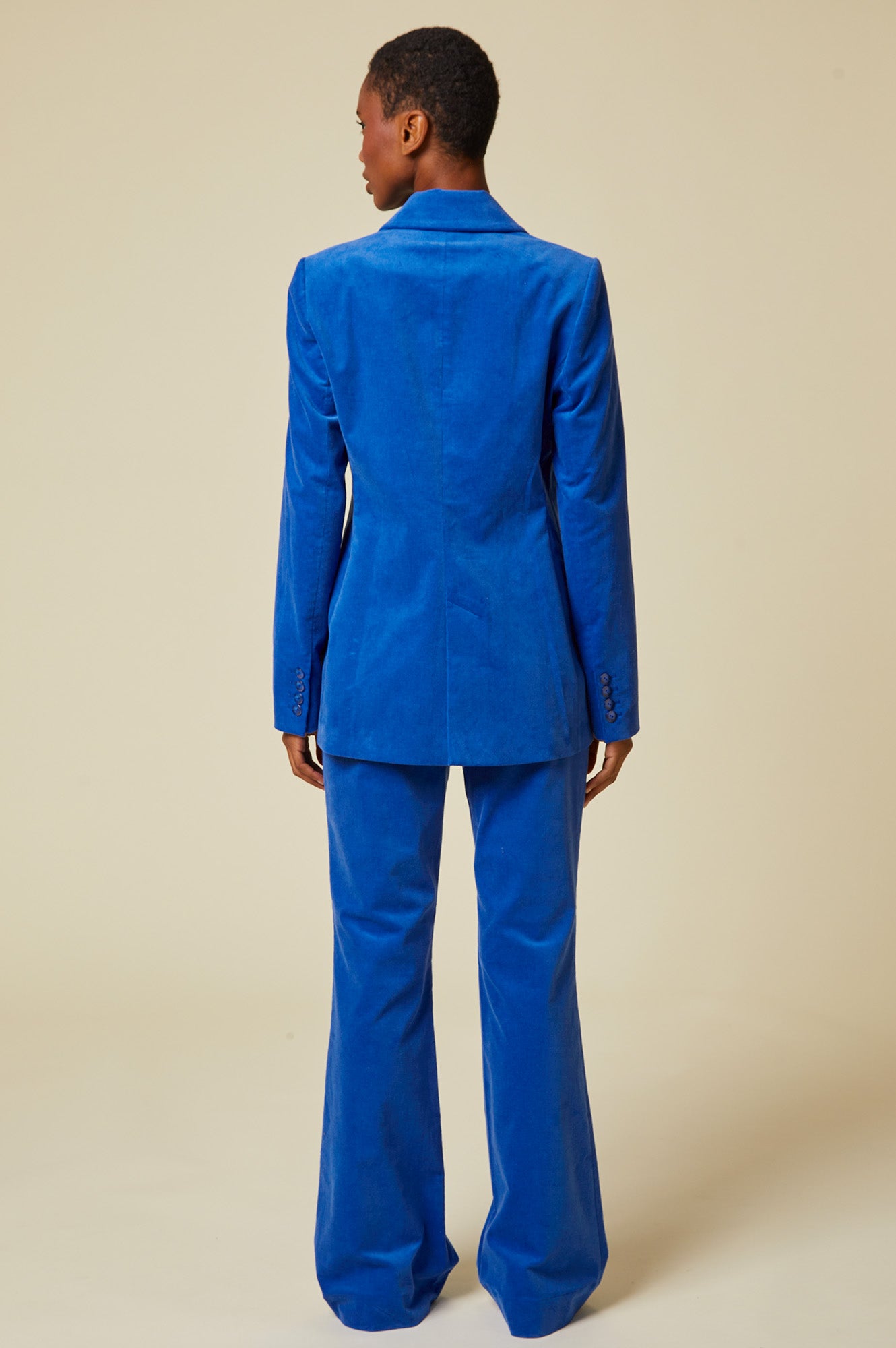 Theresa Stretch Corduroy Blazer | Royal Blue