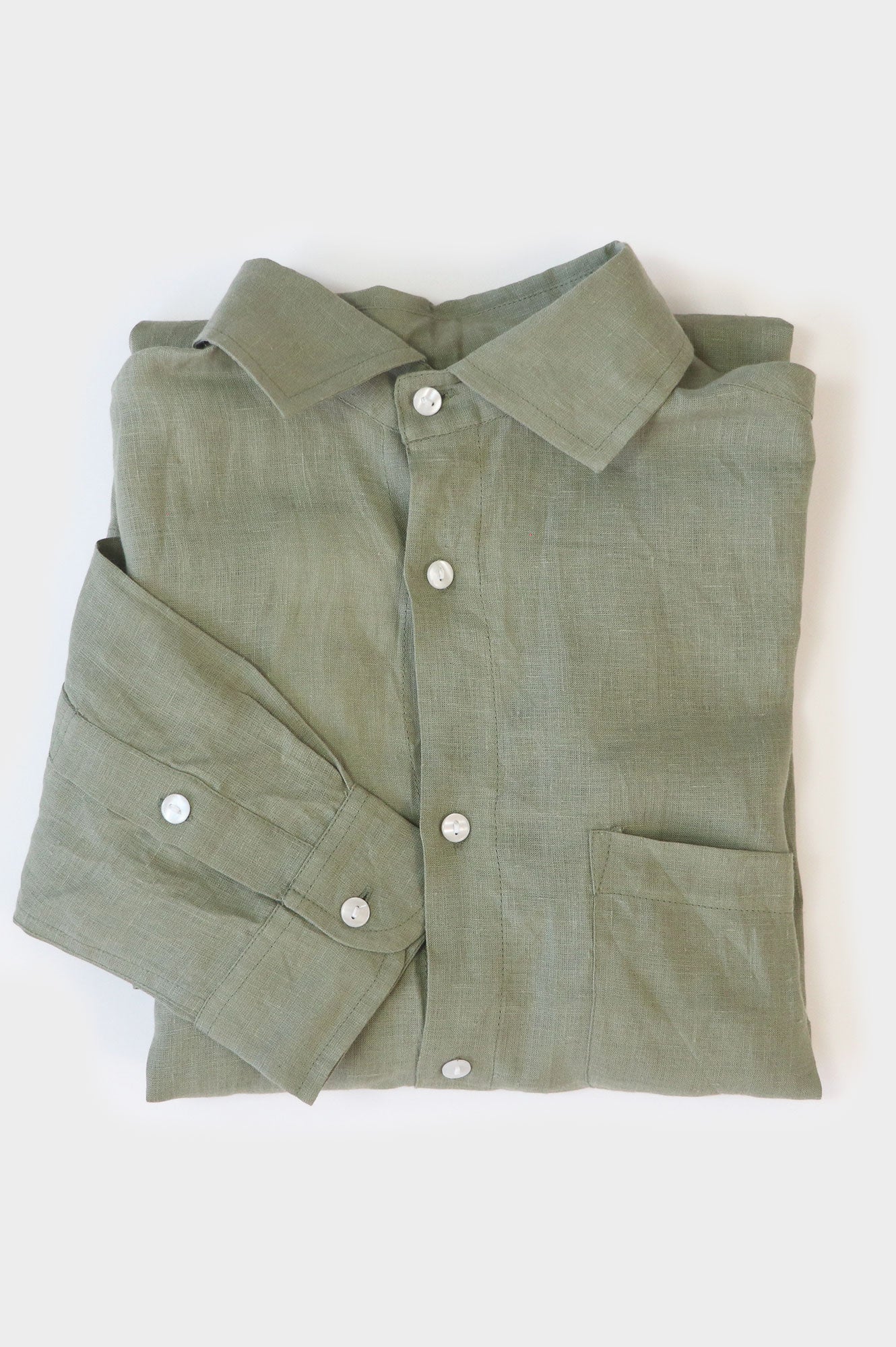 Men's Holiday Linen Shirt | Khaki