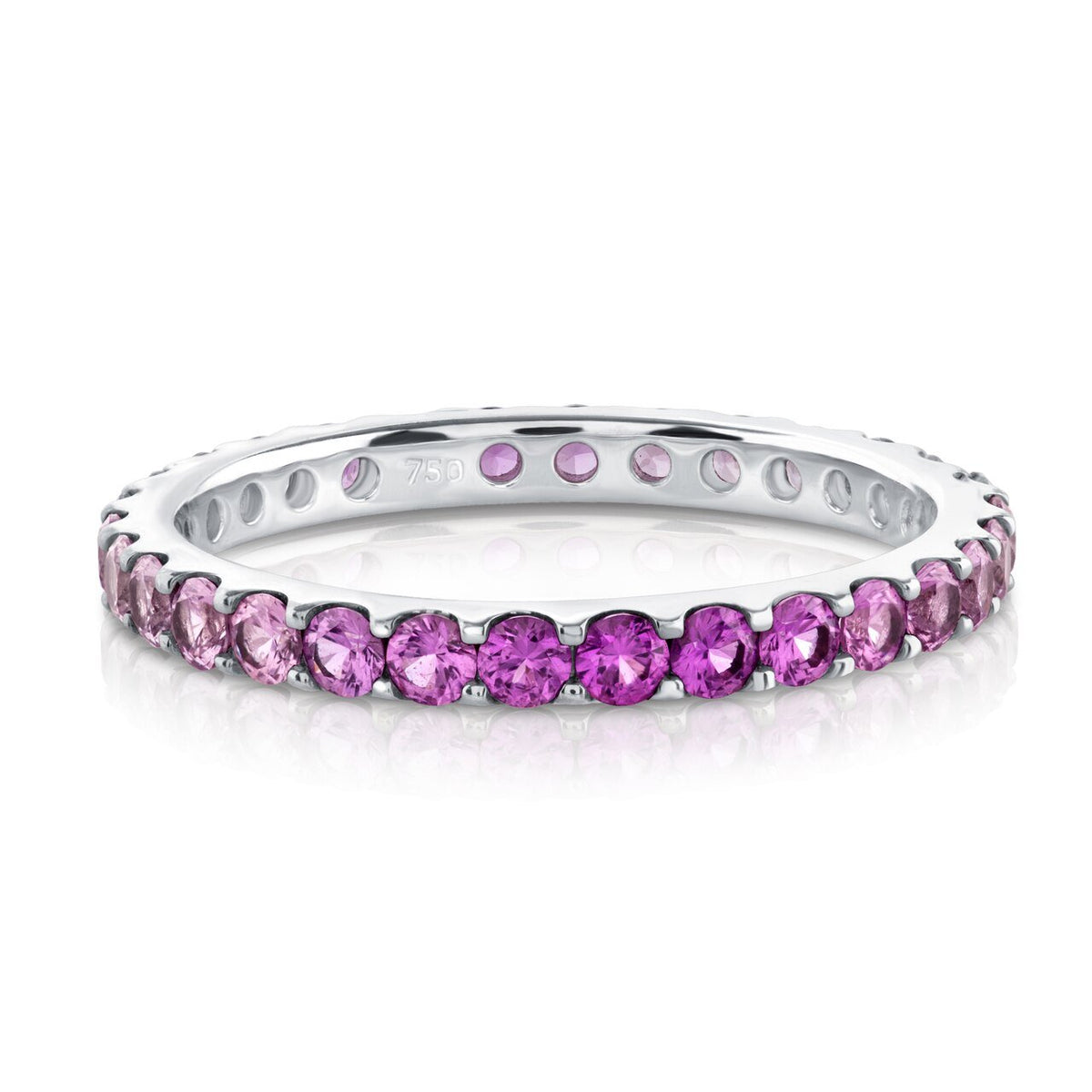 Pink Sapphire Ombre Eternity Ring – Nicole Rose Fine Jewelry