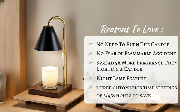 Features of candle warmer lamp