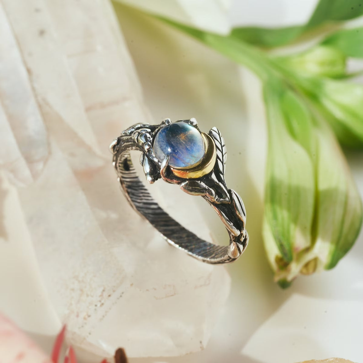 Moonstone ring 