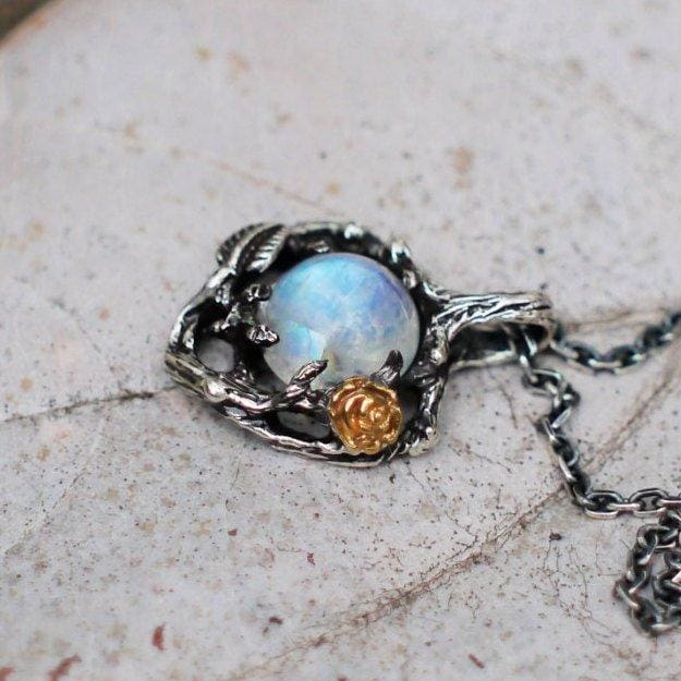 MEDWISE Bunny Necklace for Girls Sterling Silver Moonstone India | Ubuy