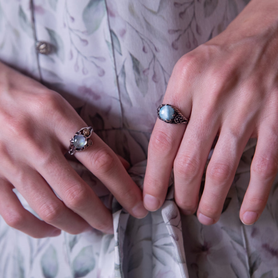 5 ways to wear a moonstone ring