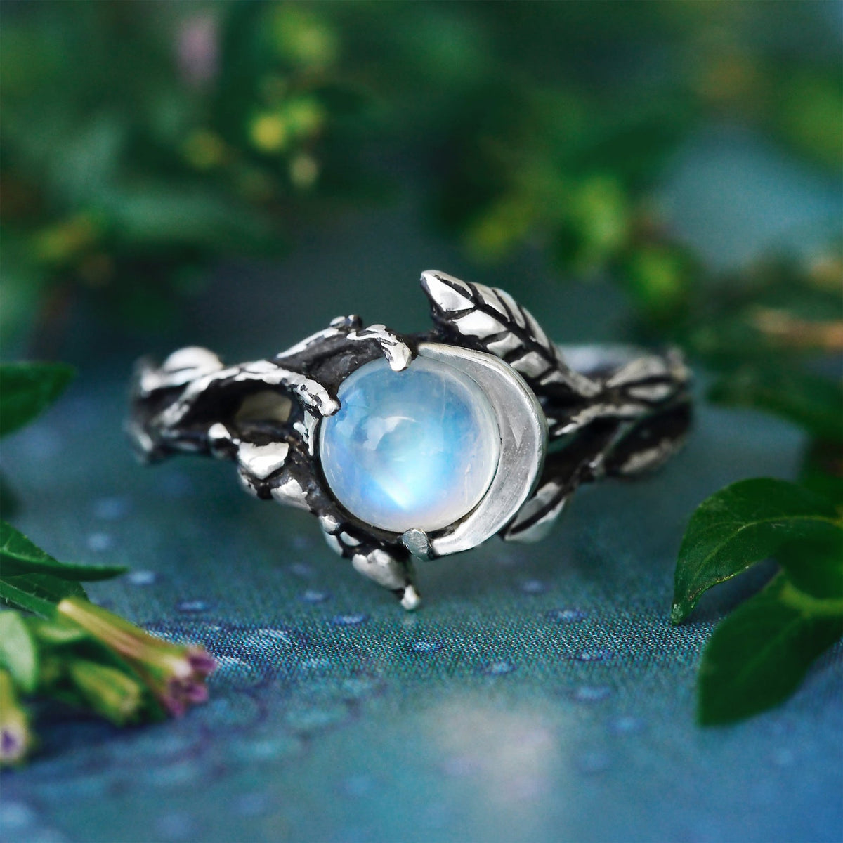 Engagement Moonstone ring 