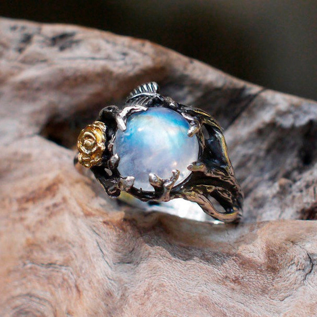 Moonstone Engagement ring 