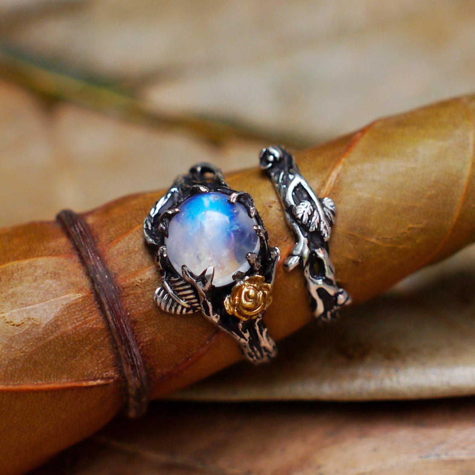 Moonstone Engagement ring  set 