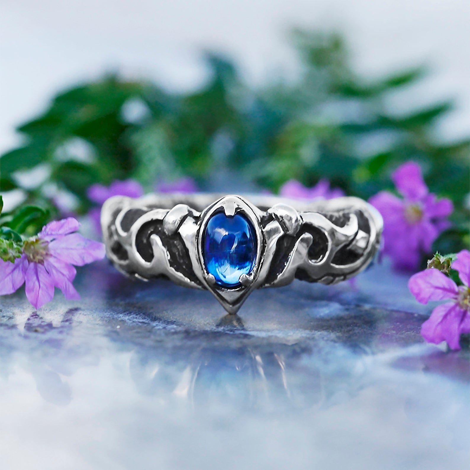 KYANITE SILVER RING 