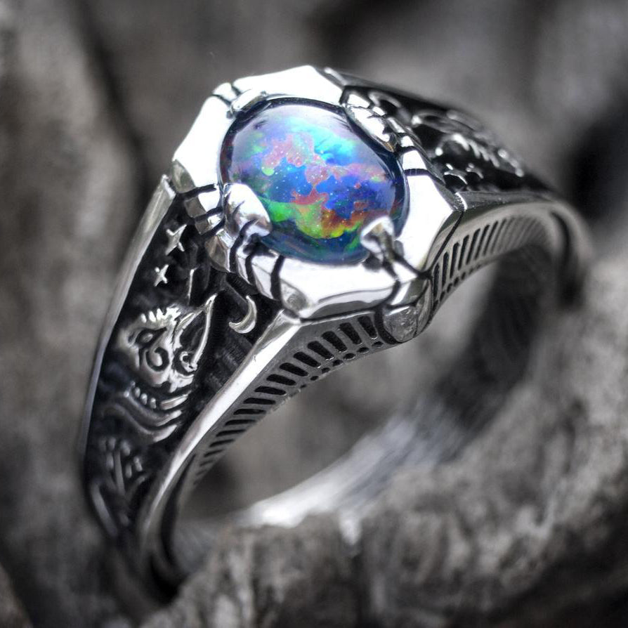 Boulder Opal ring 