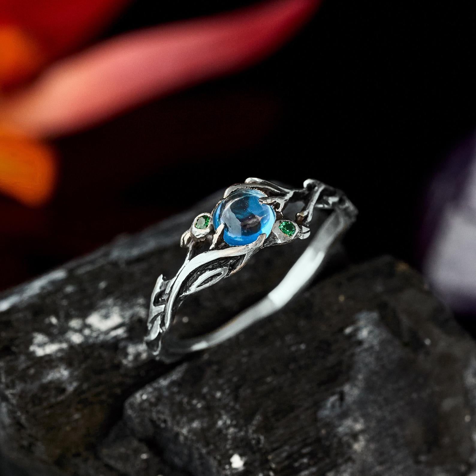 Blue Topaz Ring 