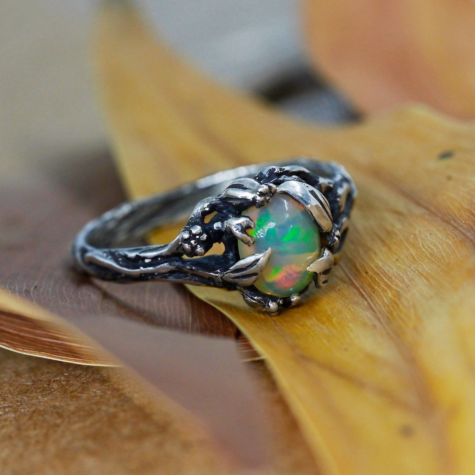 Fire Opal ring 