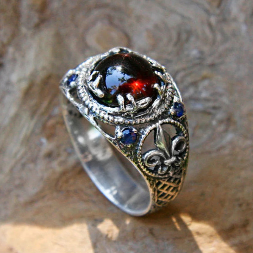 sapphire and garnet ring merida 1635833968619