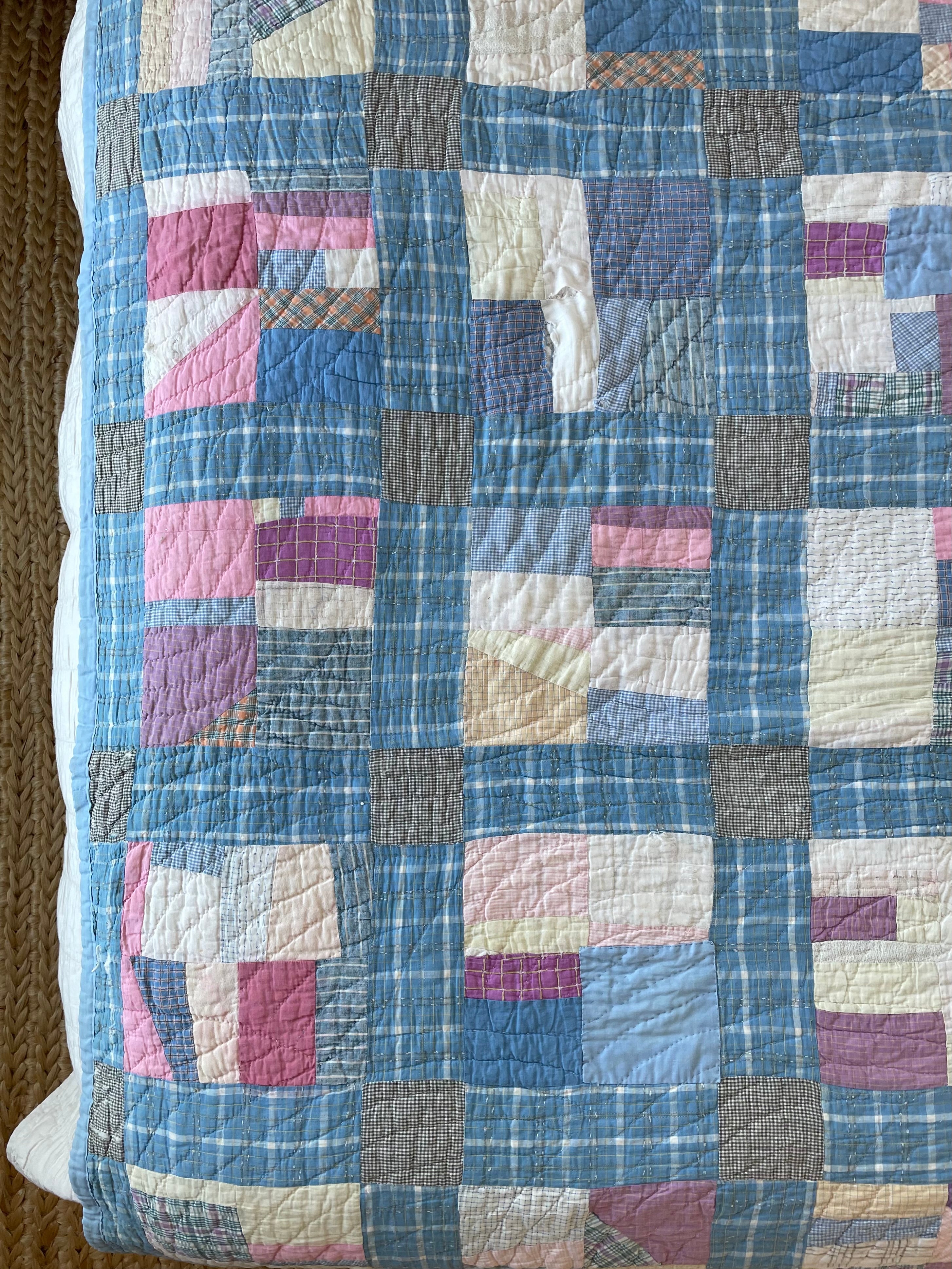 1930s Hand-stitched Quilt