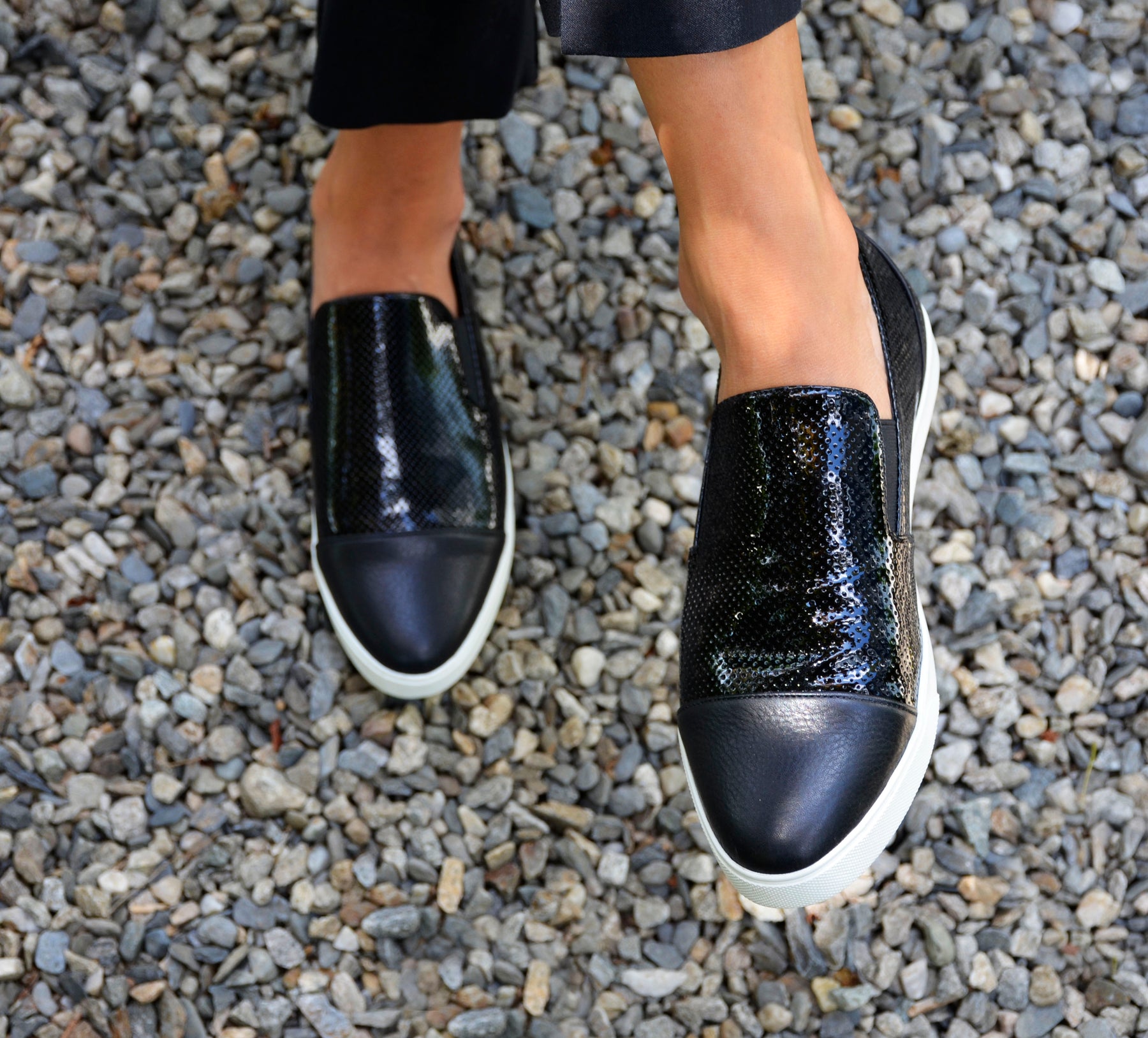 black patent leather sneaker - THE PROFESSIONAL – Cocktail Sneakers