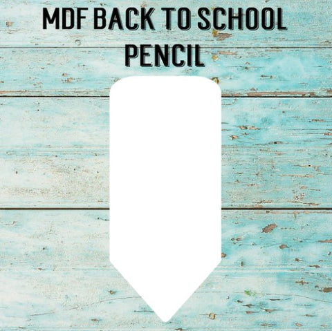 Single Js Back to School Pencil Sign