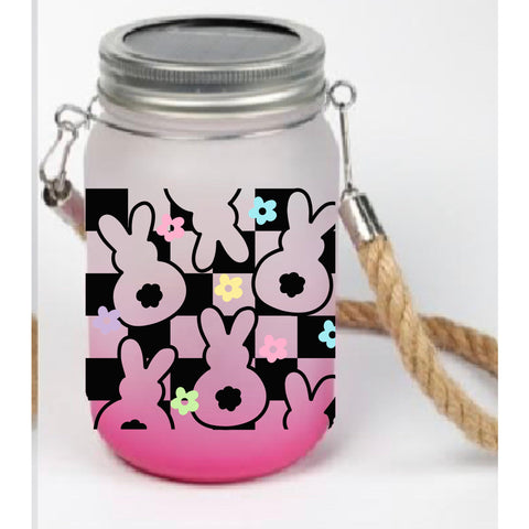 Light up fairy jar with Easter design