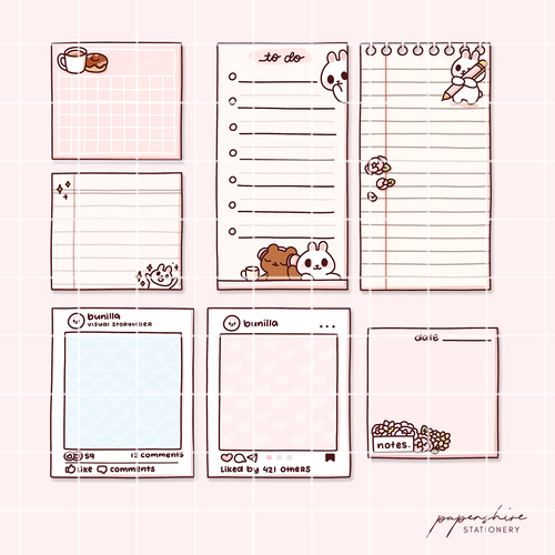 Aesthetic Bullet Journal Elements Digital Set – Papershire